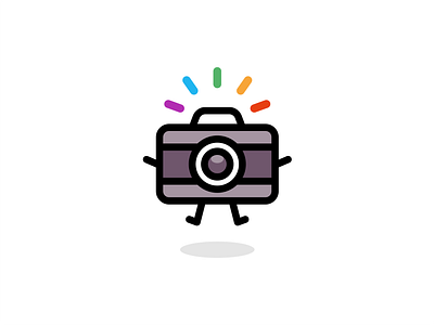 Camera Logo branding camera cartoon character children creative cute design flash flat funny graphic design illustration kids logo mascot outline photo vector vintage