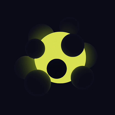 Fireflies 🟡 3d animation design graphic design spline