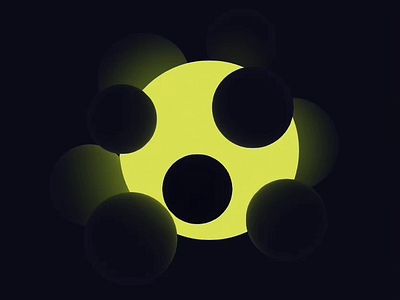 Fireflies 🟡 3d animation design graphic design spline