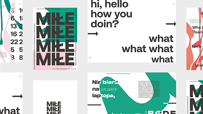 Miłe - a nice zine design graphic design publication typography zine