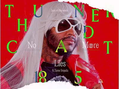 Jam of the Week | 185 Alt album art album cover branding creative direction design graphic design illustration jam of the week 185 music passion project product design rogue studio tame impala thundercat type experiment typography ui web web design website