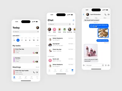 Task management app app apple chat collaboration design figma for graphic design ios iphone messenger mobile task taskmanagement tool ui ux