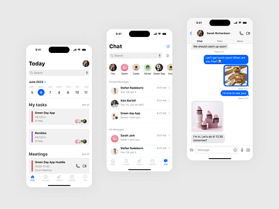 Task management app app apple chat collaboration design figma for graphic design ios iphone messenger mobile task taskmanagement tool ui ux