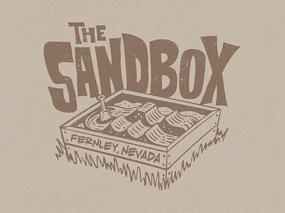 The Sandbox branding design dirtbike drawing graphic design illustration logo motocross screenprint