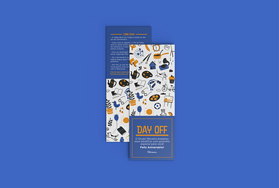 Day Off Card graphic design mockup