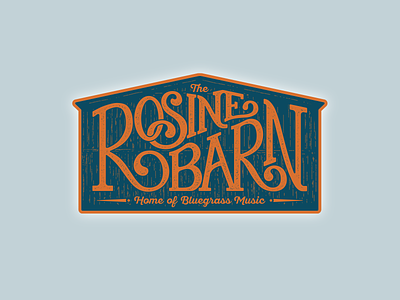 The Rosine Barn barn bluegrass bluegrass music branding design kentucky logo music music venue