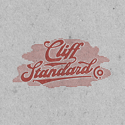 Cliff Standard Logotype badge design branding illustration logtype t shirt design typeface vintage vintage badge vintage design