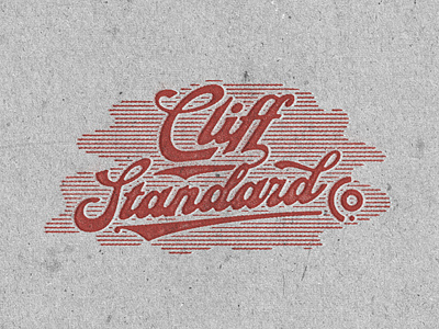 Cliff Standard Logotype badge design branding illustration logtype t shirt design typeface vintage vintage badge vintage design