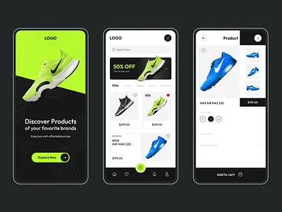 UI Design for a Shoe Stocked app branding graphic design ui ui design web design