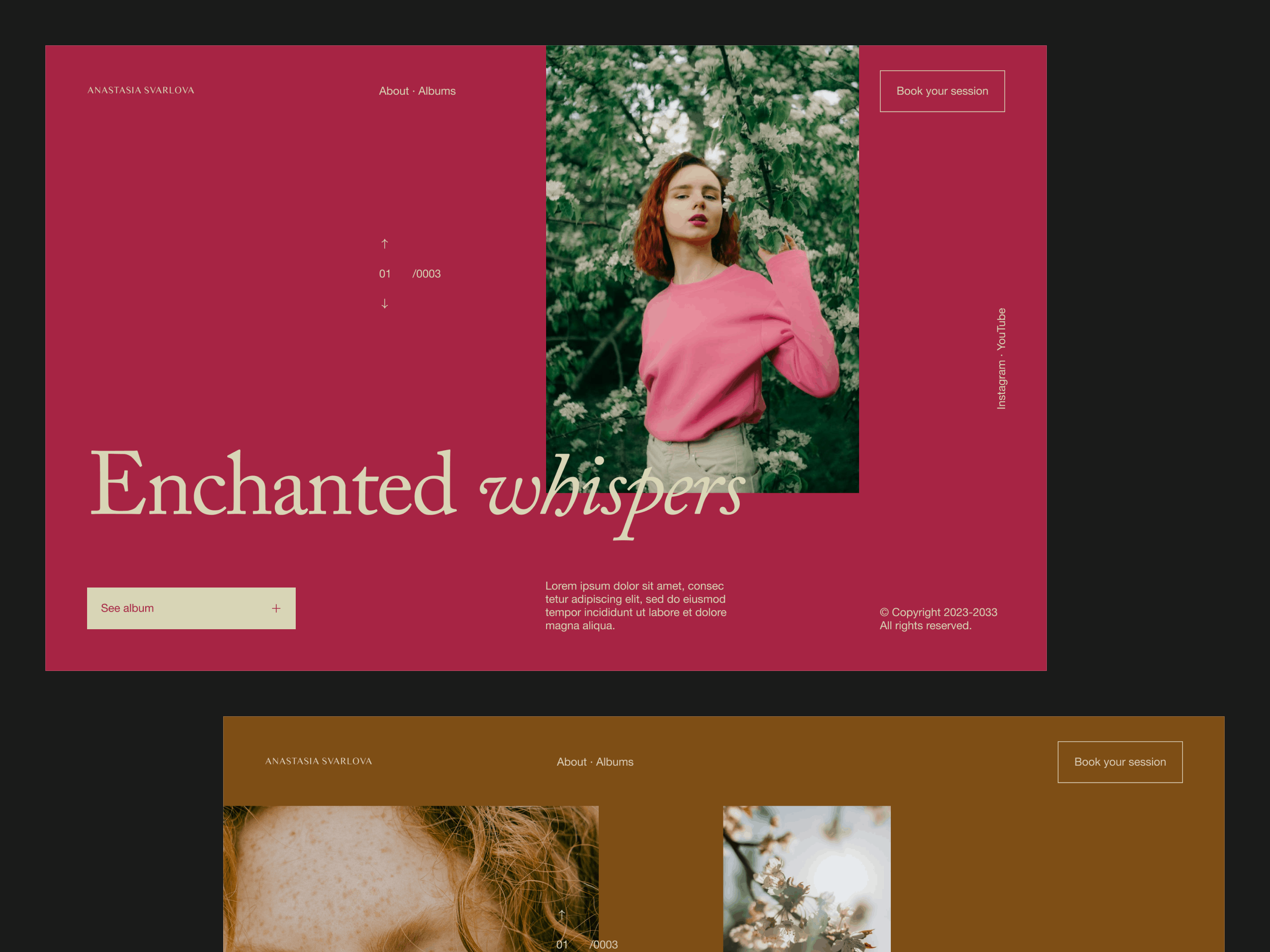 4 steps to design websites with the Golden Canon Grid from 0 clean composition design freebie golden canon grid grid landing layout minimal pexels photographer tutorial typography ui web design website design websites youtube