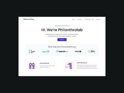Philanthrolab - website design uiux design web