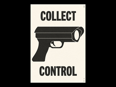 COLLECT, CONTROL /414 clean design modern poster print simple type typography