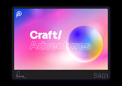Craft/Adventures 3d branding concept design figma landing page madewithfigma ui ui design uiux ux design