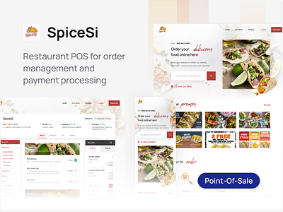 Restaurant Point of Sale app design mobile app point of sale software restaurant software ui uiux ux web app
