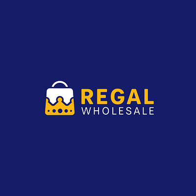 Regal wholesale branding crown logo vector yellow