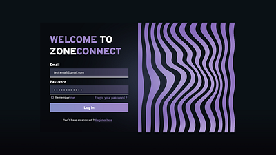 Login Page graphic design illustrator ui