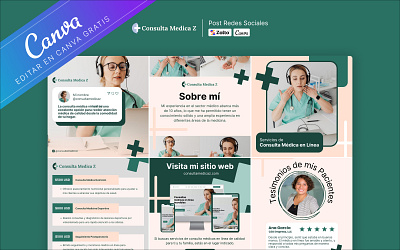 Consulta Médica Z | Plantillas Canva branding design graphic design