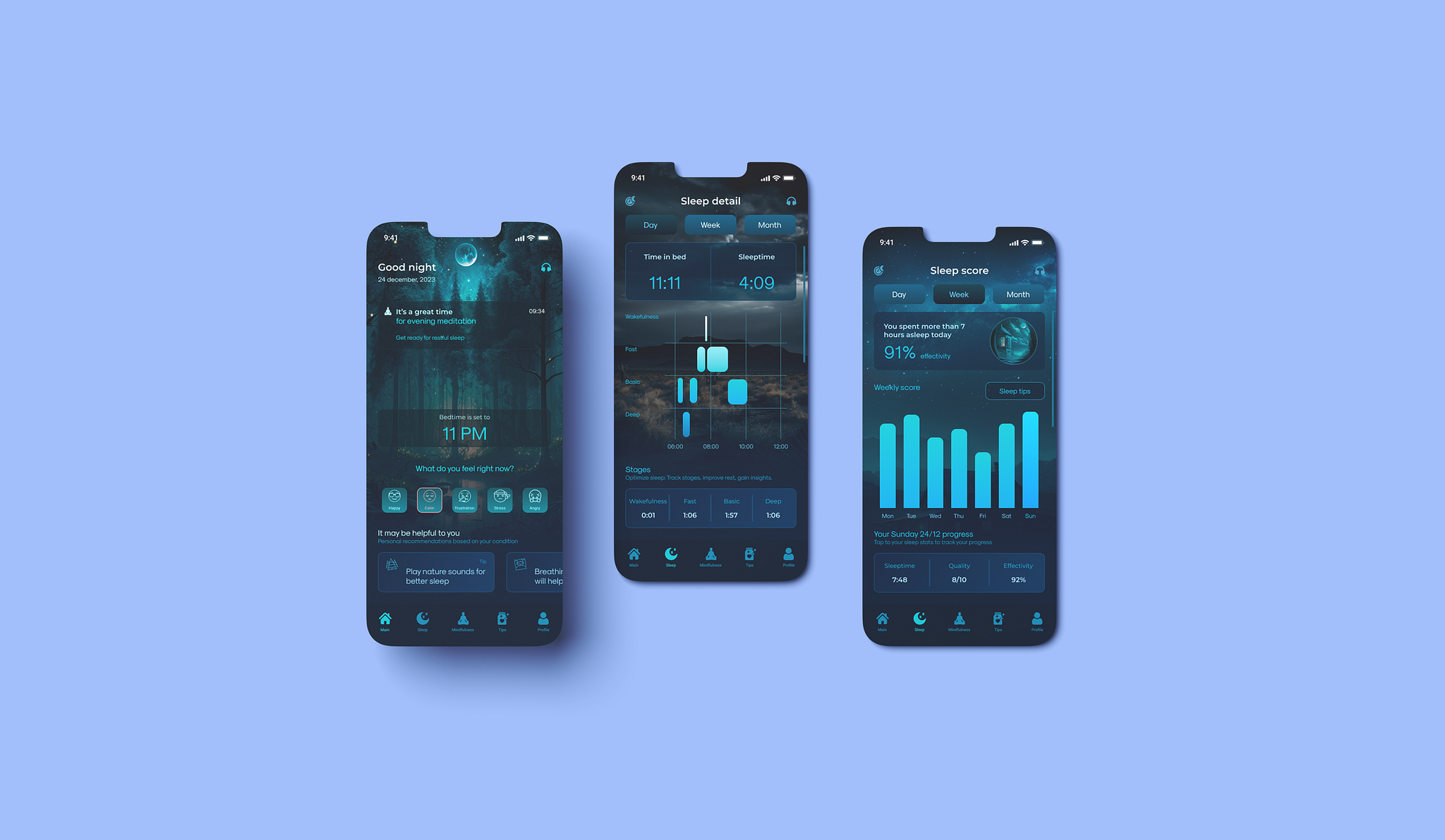 mobile-app-for-good-sleep-and-mental-health-by-apolr-on-dribbble