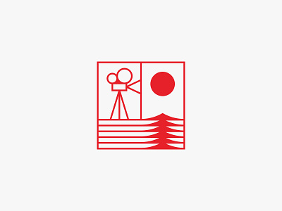 Sun Sea film japan logo minimal modern movie sea simple sun