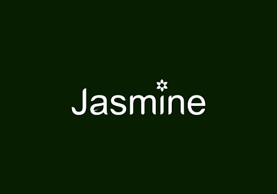 Jasmine brand branding graphic design jasmine logo name name logo wordmark