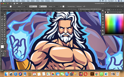 Zeus Esport Mascot Logo Design