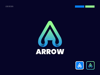 Arrow Logo Design, Logo, Logo Design, Brand Identity 3d arrowlogo brand branding design gradient graphic design illustration letterlogo lettermark logo logodesign logoforsale logotype love motion graphics typography ui ux vector