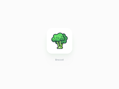 Broccoli icon art broccoli cute icon iconography sticker vegetable