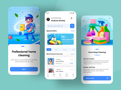 Home Services app app app design app designer clean cleaning cleaning app cleaning app design design graphic design home app design home services app home services mobile app marketplace mobile mobile app mobile app design service services marketplace ui ux