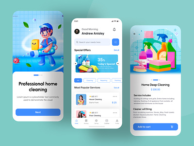 Home Services app app app design app designer clean cleaning cleaning app cleaning app design design graphic design home app design home services app home services mobile app marketplace mobile mobile app mobile app design service services marketplace ui ux