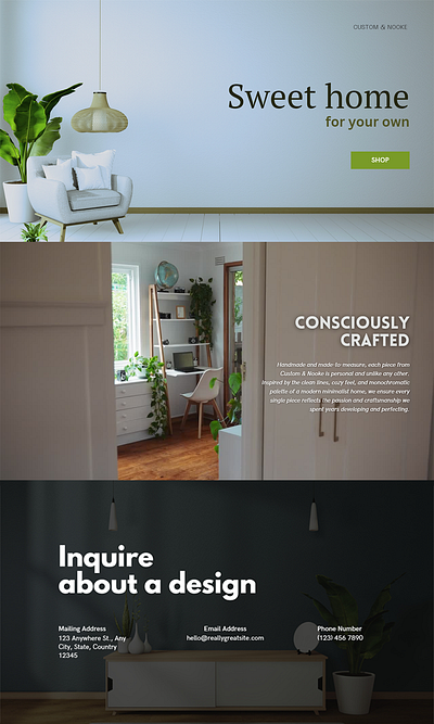 Home Decor Website Templates Design 3d animation branding graphic design logo motion graphics ui