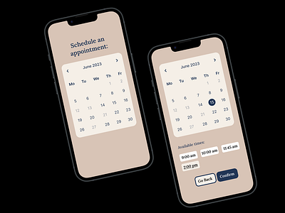 Daily UI Day 80 - Date Picker app appointment booking daily ui daily ui day 80 dailyui date date picker date picker ui date selector date ui dates day 80 design icon slot ui ux