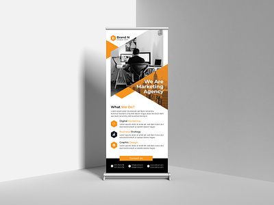 Modern Roll Up Banner Design Template Graphic by workclan24 · Creative  Fabrica