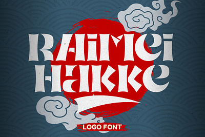 Free Japanese Font - Raimei Hakke branding font ninja font