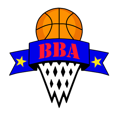 Backyard Basketball Logo Remaster basketball hoop line line art logo rebrand remaster sports