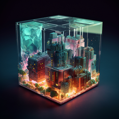 【Andy Pau - AI 作品】Gelatinous World Cube - v2 ai generator app branding design graphic design illustration logo midjourney typography