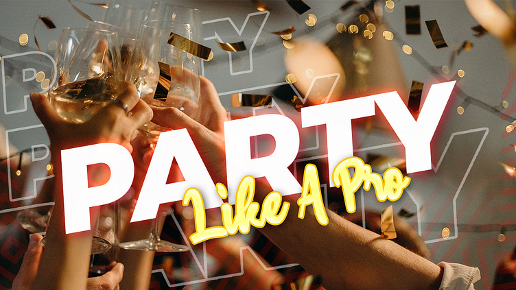 Party Like A Pro by Moshiur Rahman Adip on Dribbble