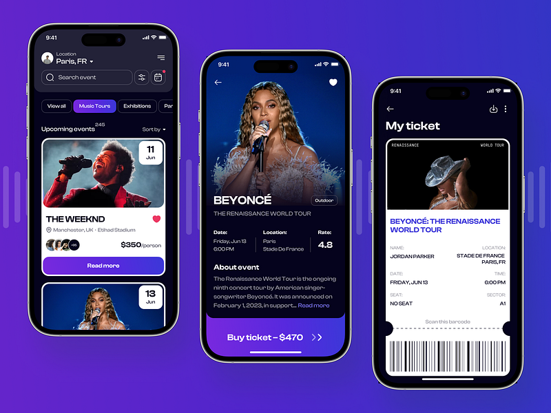 Event App Design: iOS/Android