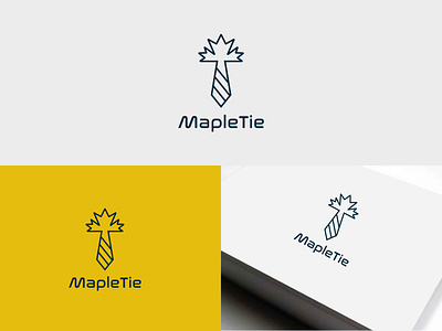 MapleTie logo design. Maple with tie combination logo. app apps logo branding corporate design gradient logo illustration logo logo design maple tie ui vector