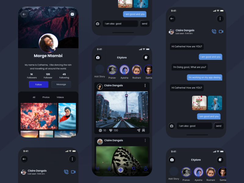 Social Media App by Sadik Ahmad on Dribbble