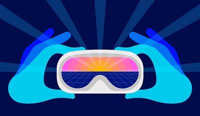 AR Sunrise design illustration procreate