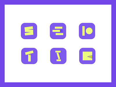 Shape Study for App Icon branding design ui ux