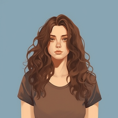 Portrait of a Young Girl Illustration graphic design illustration portrait