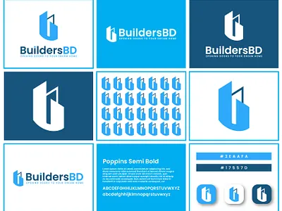 Building / Construction Logo Design brand branding design graphic design illustration logo typo typography ui ux vector