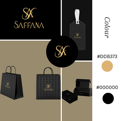 Saffana Logo Branding branding design fashion graphic design logo muslim muslim wear