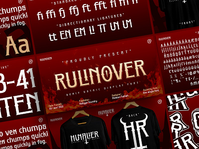 Rulinover - Serif Gothic Display alternate font free font gothic font graphic design logotype monogram multilingual font ridtype rulinover rulinover font serof gothic type design typeface typography