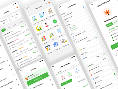 Invoice Maker App UI android app app ui invoice app invoice maker app invoice management invoice ux mobile app ui ui ux ux