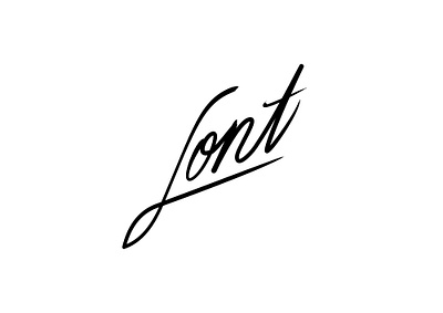 Lont branding illustration logo minimal typography
