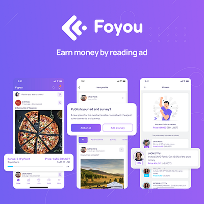 Foyou - A new space for ad ads application crypto figma read ui ux wallet