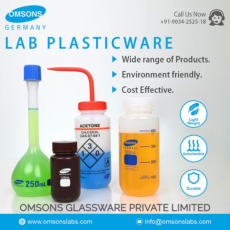 Laboratory Plasticware by Omsons Glassware on Dribbble