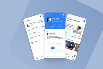 Trading Edu App and Admin Panel figma figma designs illustration interactive prototyping mockups product designs user experience design user interface design wireframing